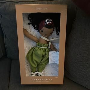 HarperIman Dolls Petite Collection 14'' Plush Handmade Linen Doll - Imani